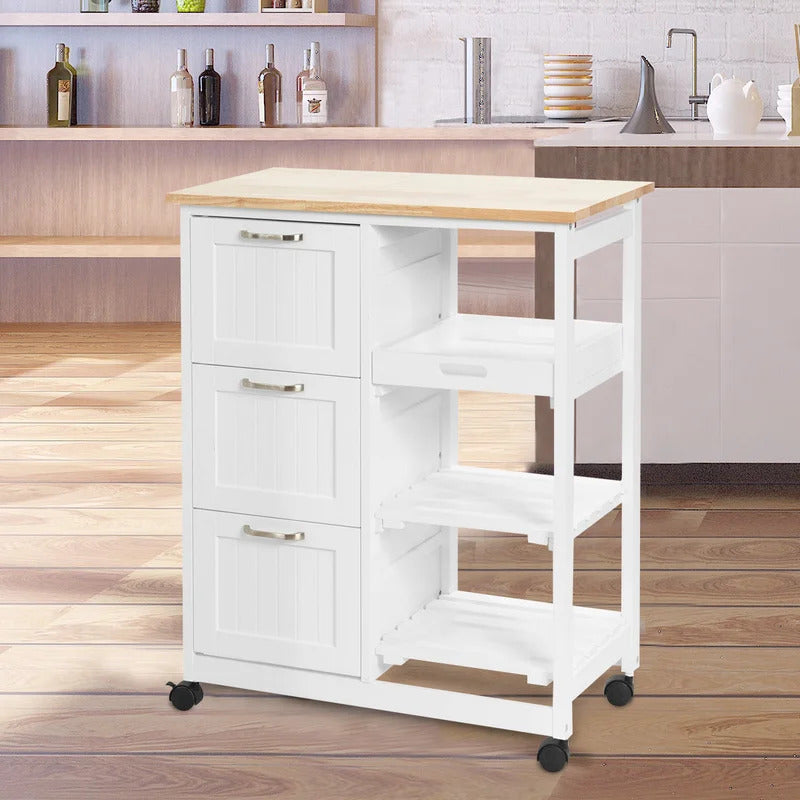 Kitchen Trolley: 26.4'' Kitchen Cart