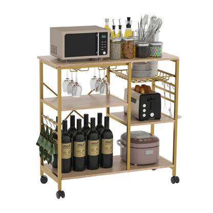 Kitchen Trolley: 35.43'' Standard Kitchen Cart