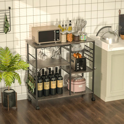 Kitchen Trolley: 35.43'' Standard Kitchen Cart