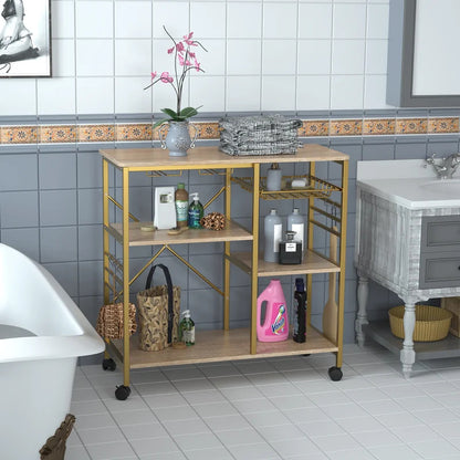 Kitchen Trolley: 35.43'' Standard Kitchen Cart