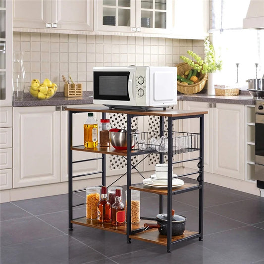 Kitchen Trolley: 35.4'' Stainless Steel Kitchen