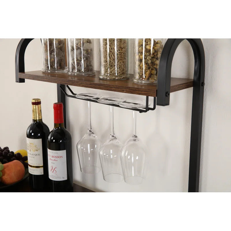 Kitchen Trolley: 35.5'' Kitchen Cart with Steel Top and Locking Wheels