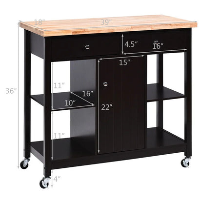 Kitchen Trolley: 39'' Kitchen Cart