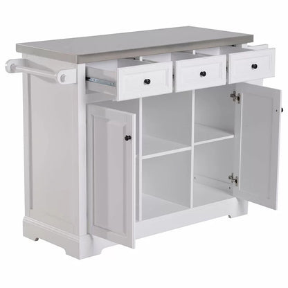 Kitchen Trolley: 50.75'' Kitchen Cart 