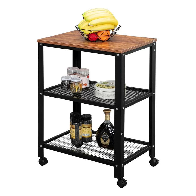 Kitchen Trolley: Souder 23.62'' Stainless Steel Kitchen Cart with Locking Wheels