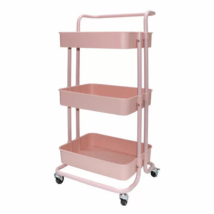 Kitchen Trolley: Trolley Kitchen Cart with Wheels 3 Layers