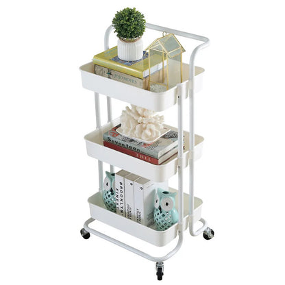 Kitchen Trolley: Trolley Kitchen Cart with Wheels 3 Layers