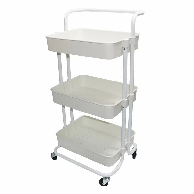 Kitchen Trolley: Trolley Kitchen Cart with Wheels 3 Layers