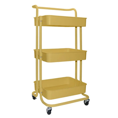 Kitchen Trolley: Trolley Kitchen Cart with Wheels 3 Layers