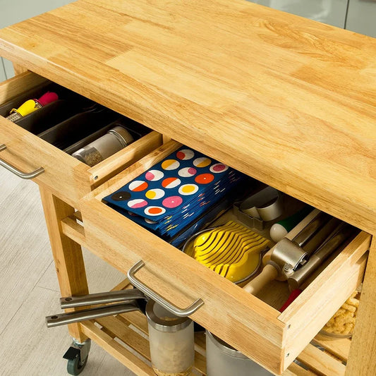 Kitchen Trolley: Wooden Kitchen Trolley Cart