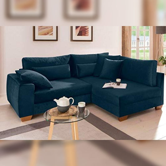 L Shape Sofa Set:- Florence Lounger Fabric Sofa Set