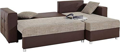 L Shape Sofa Set Acer and Lounger Half Leatherette Sofa Set