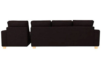 L Shape Sofa Set:- Extra Large Fabric Sofa Set (Dark Brown)