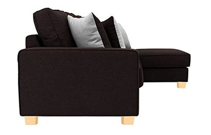 L Shape Sofa Set:- Extra Large Fabric Sofa Set (Dark Brown)