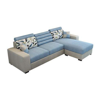 L Shape Sofa Set:- Hardwood Modern Fabric Sofa Set