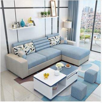 L Shape Sofa Set:- Modern Hardwood Fabric Sofa Set, Standard Size