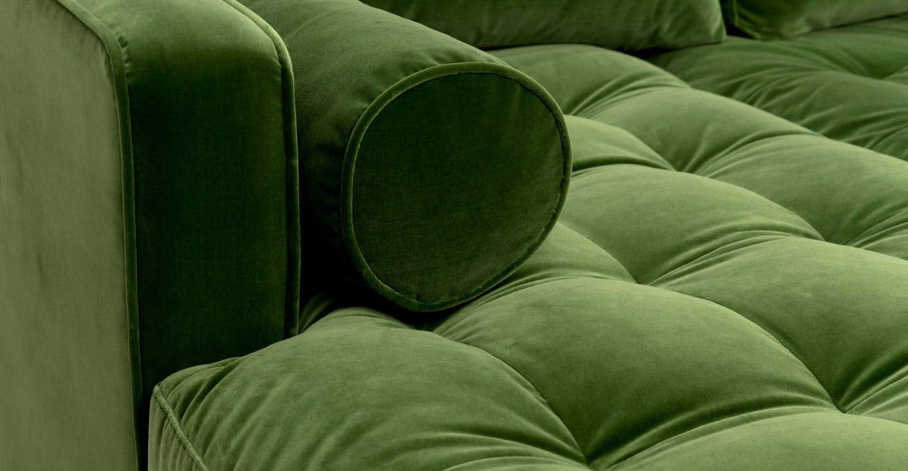 L Shape Sofa Set:- Munix Sectional Fabric Sofa Set