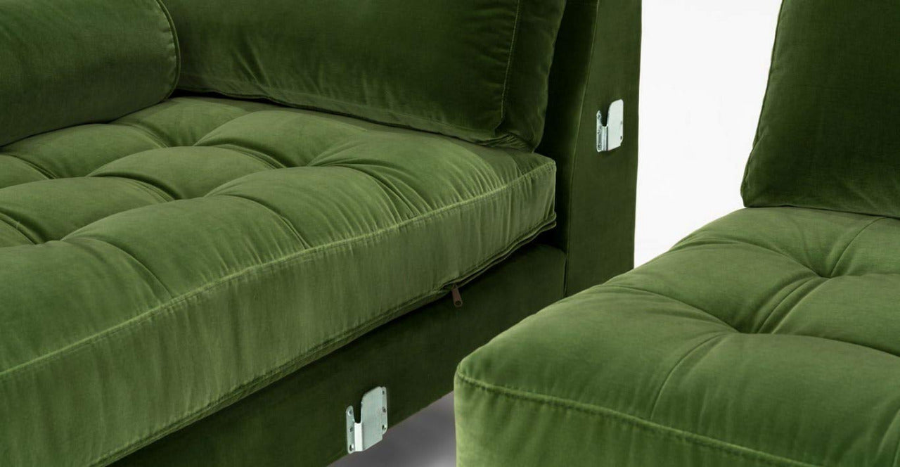 L Shape Sofa Set:- Munix Sectional Fabric Sofa Set