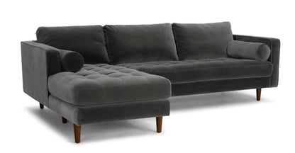 L Shape Sofa Set:- Munix Sectional Fabric Sofa Set