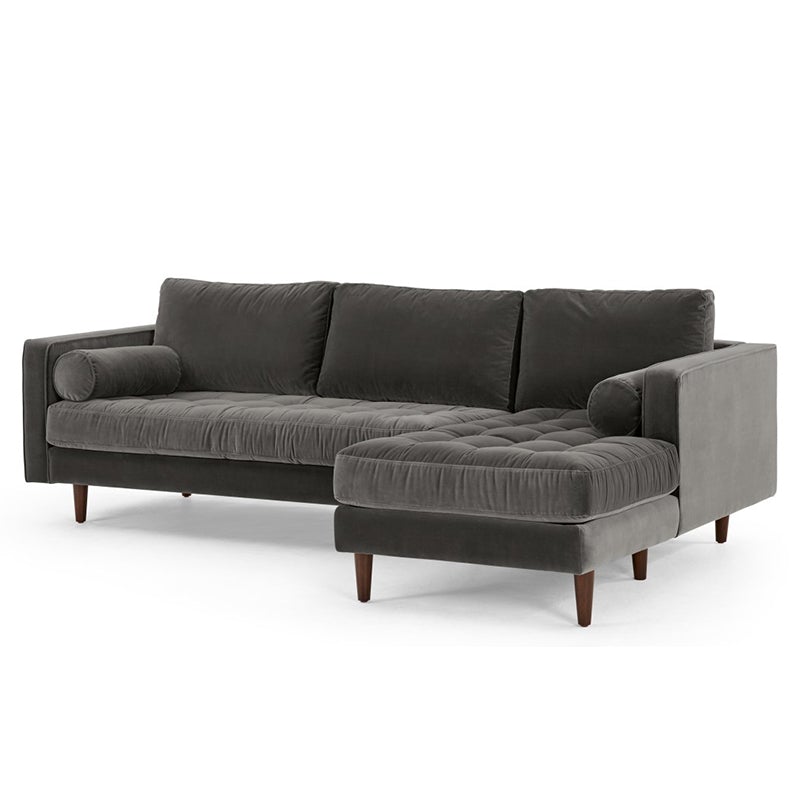 L Shape Sofa Set:- Munix Sectional Fabric Sofa Set