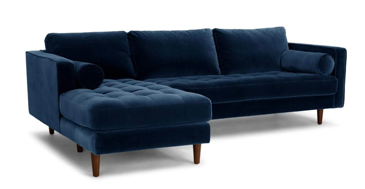 L Shape Sofa Set:- Munix Sectional Fabric Sofa Set