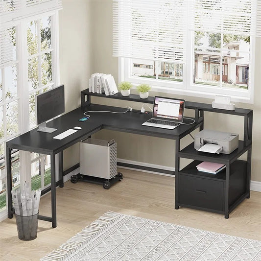 Computer Table: Large Computer Desk For Home & Office