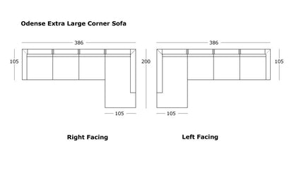 Lillyput Interio Volex Gray Extra Large Corner Sofa