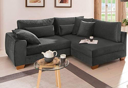 L Shape Sofa Set:- Florence Lounger Fabric Sofa Set