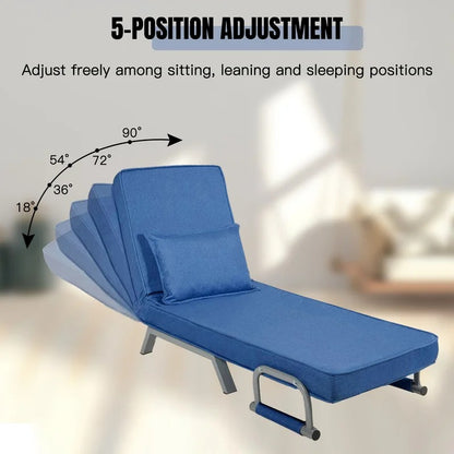 Lounge Chair: Demon Chaise Lounge Sofas Folding Arm Chair Convertible Sleeper Chair