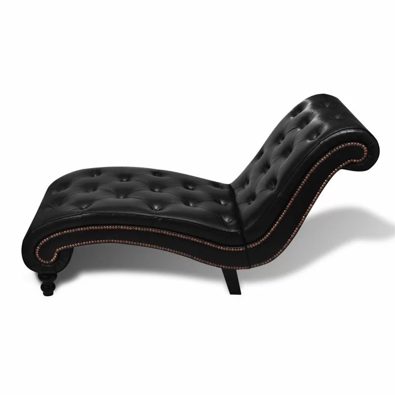 Lounge Chair: Genofet Chesterfield Chaise Lounge