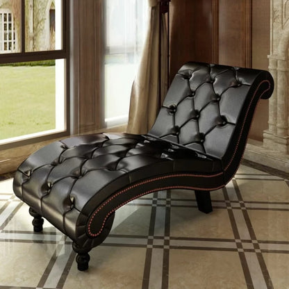 Lounge Chair: Genofet Chesterfield Chaise Lounge