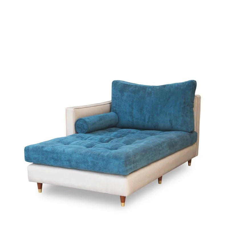 Lounge Chair: Heward Tufted Square Arms Chaise Lounge