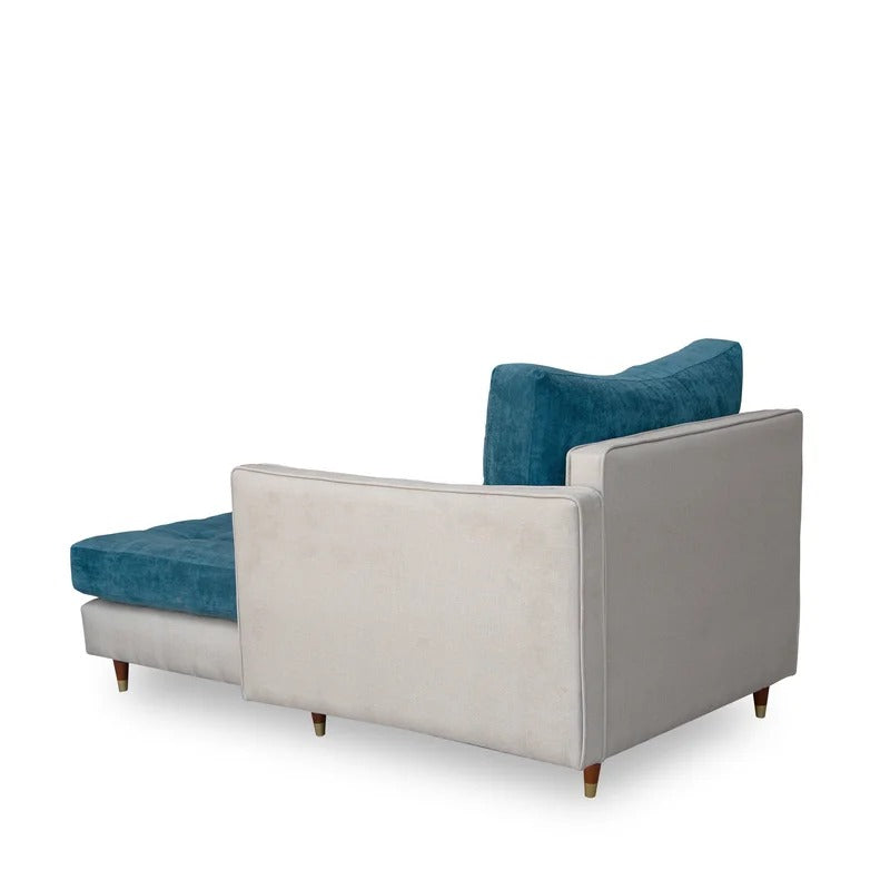 Lounge Chair: Heward Tufted Square Arms Chaise Lounge