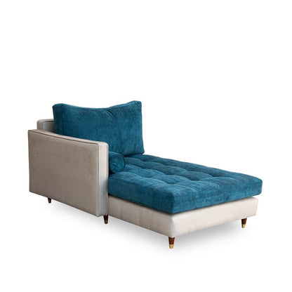 Lounge Chair: Heward Tufted Square Arms Chaise Lounge