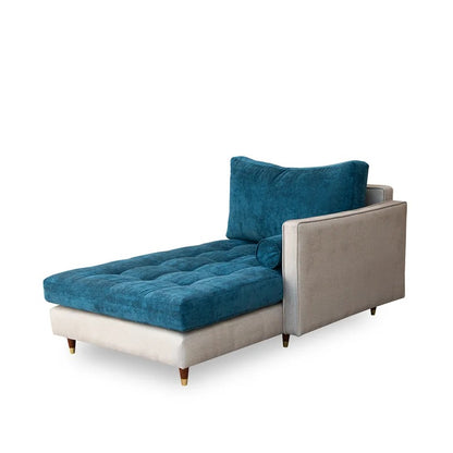 Lounge Chair: Heward Tufted Square Arms Chaise Lounge