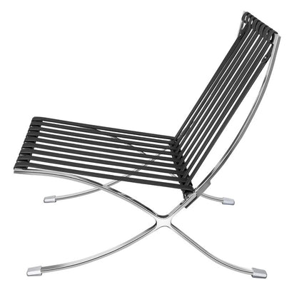 Lounge Chair: Inferno Genuine Leather Reclining Chaise Lounge