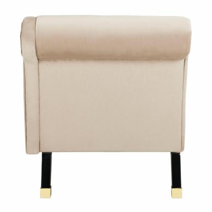 Lounge Chair: Kunim Velvet Chaise with Pillow
