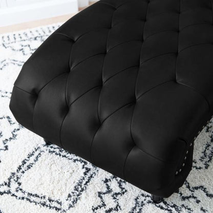 Lounge Chair: Leffette Tufted Chaise Lounge