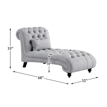 Lounge Chair: Leftoh Tufted Armless Chaise Lounge