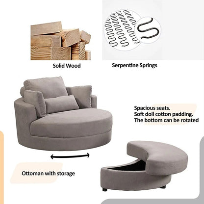 Lounge Chair: Velar Round Arms Chaise Lounge (Set of 2)