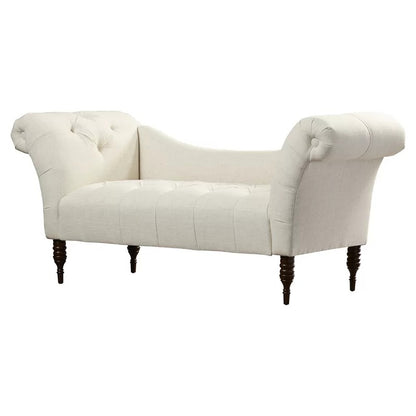 Lounge Chair: Wenya Tufted Rolled Arms Chaise Lounge