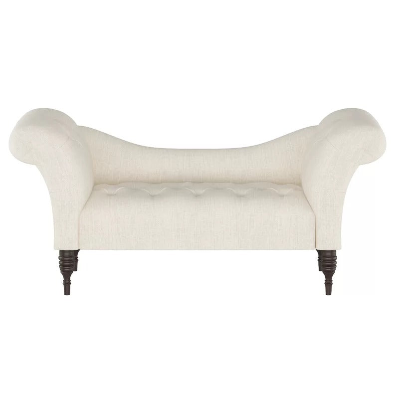 Lounge Chair: Wenya Tufted Rolled Arms Chaise Lounge