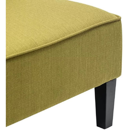 Loveseat: 44.5'' Linen Arm less Loveseat Sofa