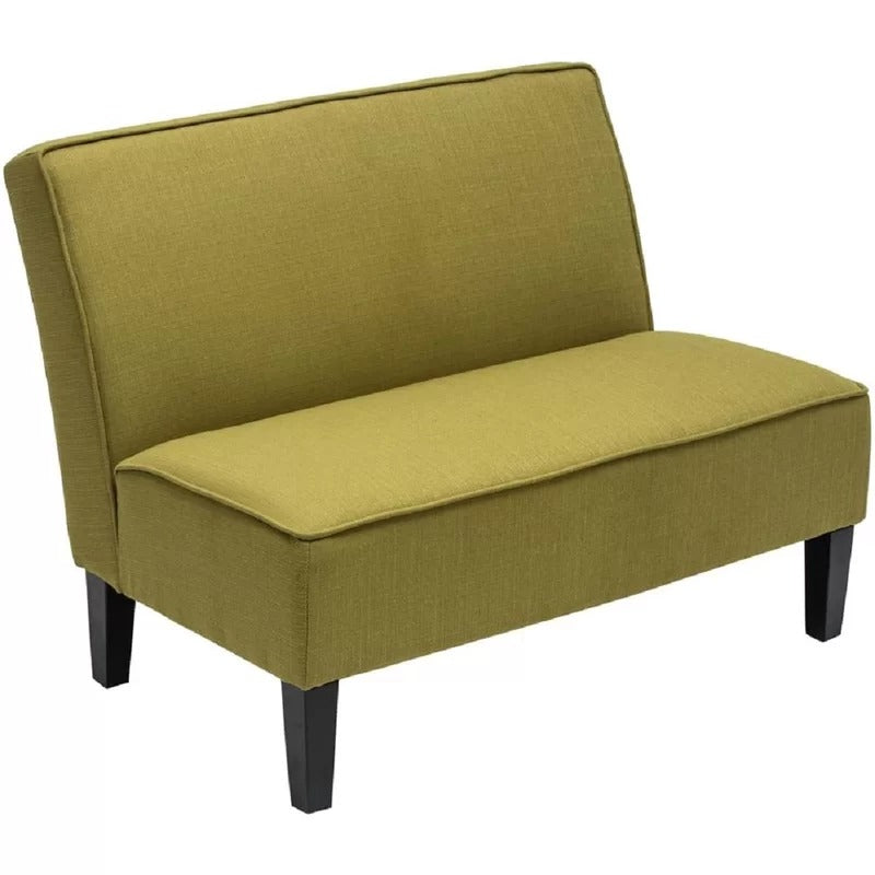 Loveseat: 44.5'' Linen Arm less Loveseat Sofa
