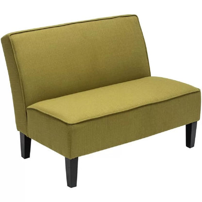 Loveseat: 44.5'' Linen Arm less Loveseat Sofa