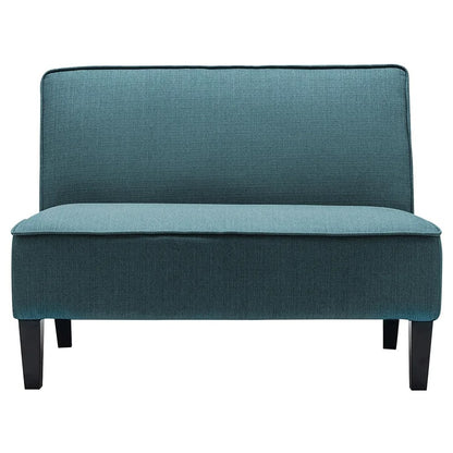 Loveseat: 44.5'' Linen Arm less Loveseat Sofa