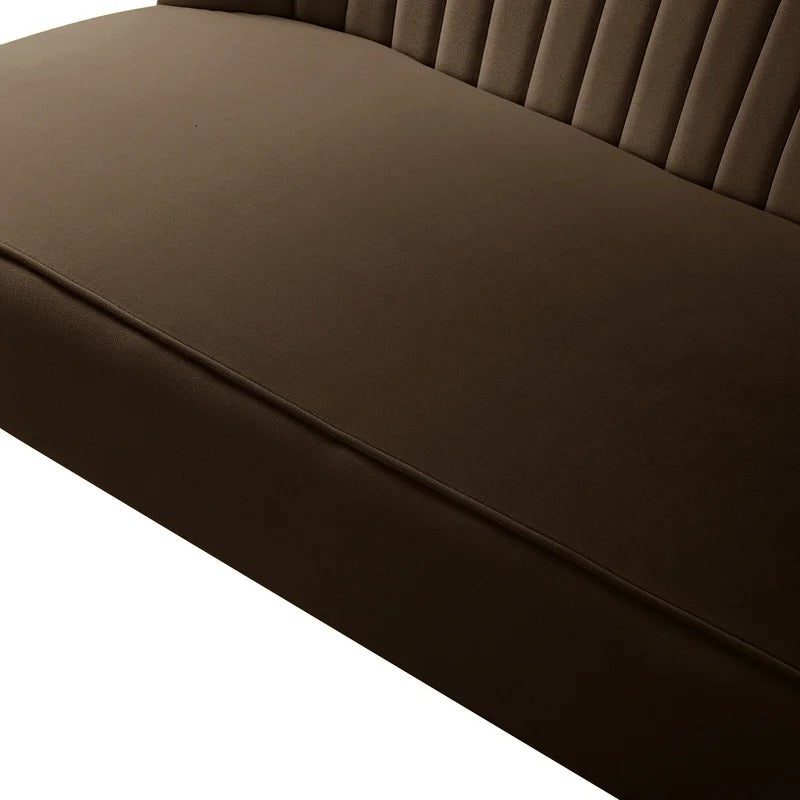 Loveseat: 47'' Velvet Armless Loveseat