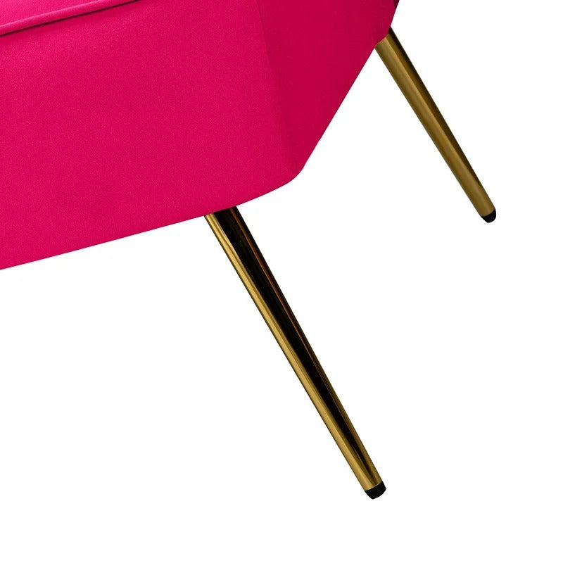 Loveseat: 47'' Velvet Armless Loveseat