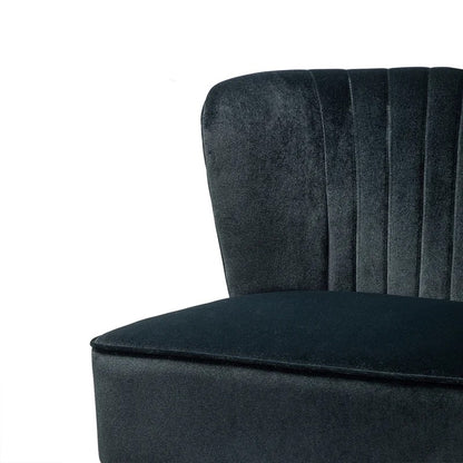 Loveseat: 47'' Velvet Armless Loveseat