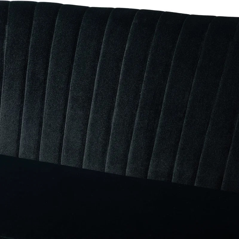Loveseat: 47'' Velvet Armless Loveseat